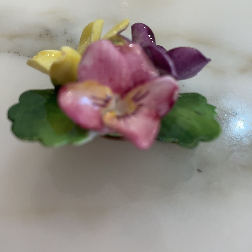Staffordshire Cara China Floral Pin—England—EUC - Picture 4 of 6